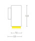 Hisarya Outdoor Wall Down Lamp White 1xGU10 IP54-2