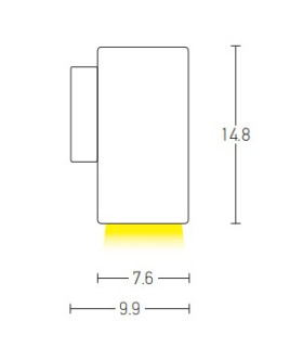 Hisarya Outdoor Wall Down Lamp White 1xGU10 IP54-2