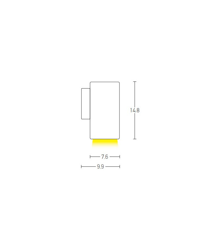 Hisarya Outdoor Wall Down Lamp White 1xGU10 IP54-2