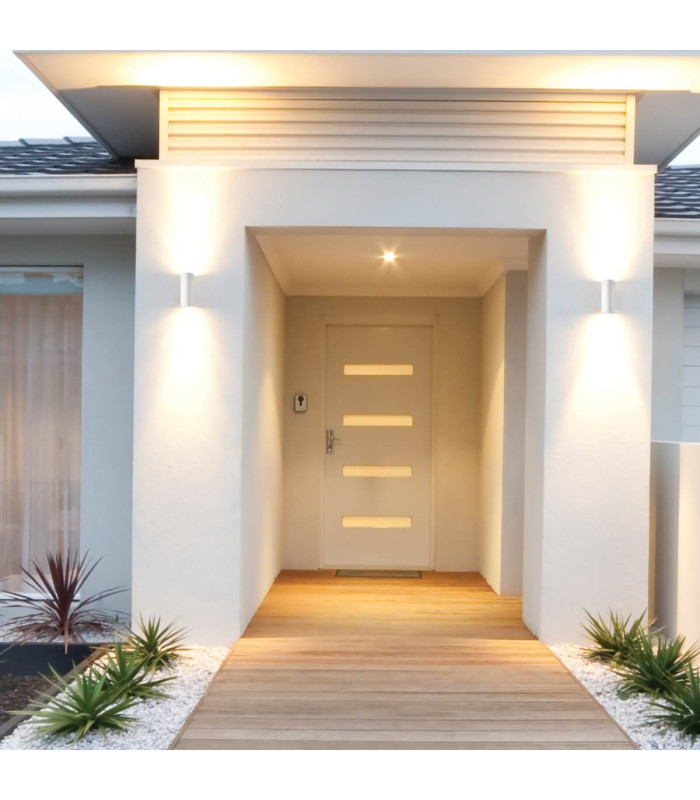 Hisarya Outdoor Up Down Wall Lamp White 2xGU10 IP54-2