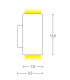 Hisarya Outdoor Up Down Wall Lamp White 2xGU10 IP54-3