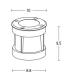 General Outdoor Recessed Ground Light Stainless Steel LED 3000K IP67-3