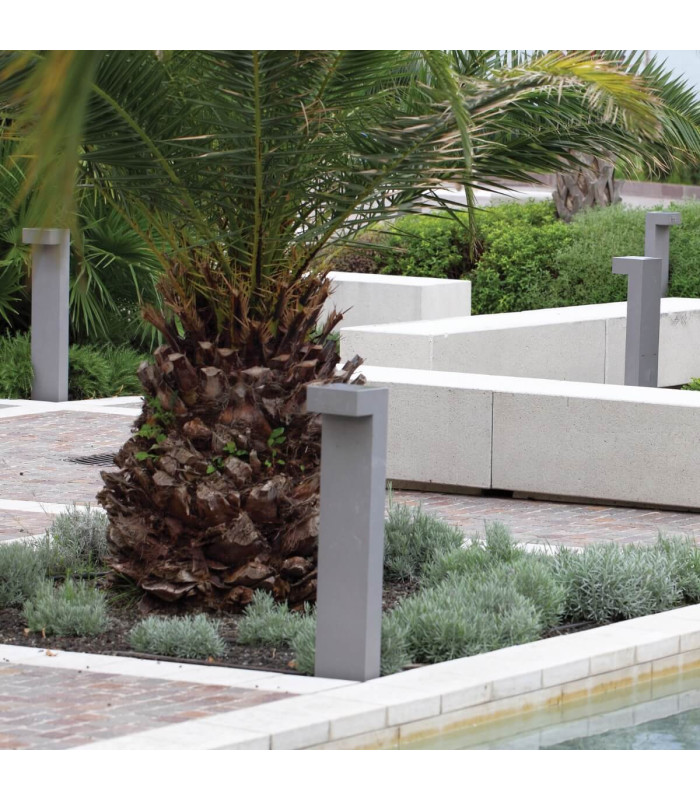 Simitli Outdoor Bollard Natural Concrete LED 3000K IP54-3