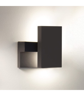 Zambelis 16cm Outdoor Modern Wall Lamp Graphite LED 3000K IP65-1