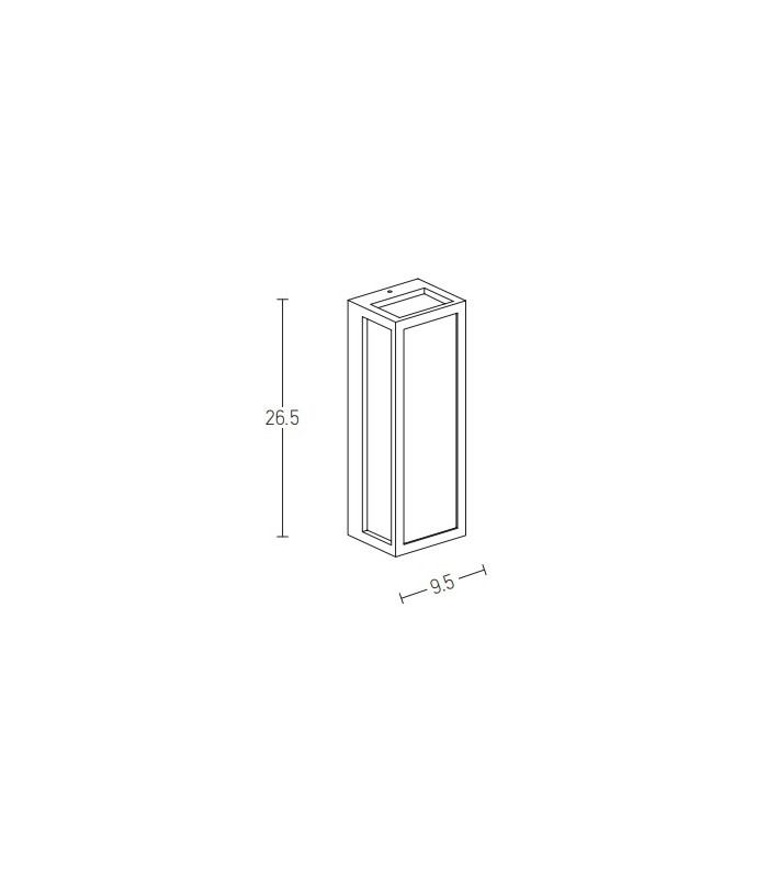 Bobov Outdoor Wall Lantern Sandy Black LED 3000K IP65-3
