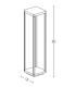 Kuklen Outdoor Bollard Graphite LED 3000K IP54-4
