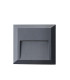 Tsar Square Outdoor Flush Wall Lamp Graphite LED 3000K IP65-1