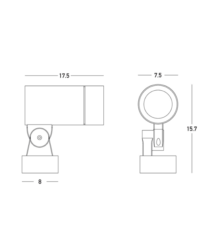 Ardino Outdoor Display Light Graphite LED 3000K IP65-3