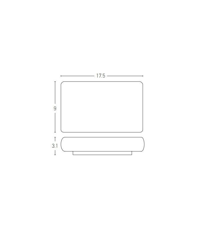 Rudozem 17.5cm Outdoor Up Down Wall Lamp Graphite LED 3000K IP65-3