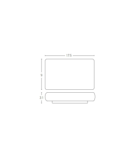 Rudozem 17.5cm Outdoor Up Down Wall Lamp Sandy White LED 3000K IP65-2
