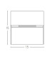 Vetren Square Outdoor Flush Wall Lamp Graphite LED 3000K IP65-3