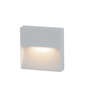 Vetren Square Outdoor Flush Wall Lamp Sandy White LED 3000K IP65-1