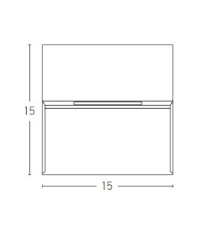 Vetren Square Outdoor Flush Wall Lamp Sandy White LED 3000K IP65-2