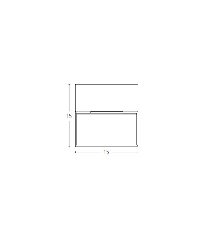 Vetren Square Outdoor Flush Wall Lamp Sandy White LED 3000K IP65-2