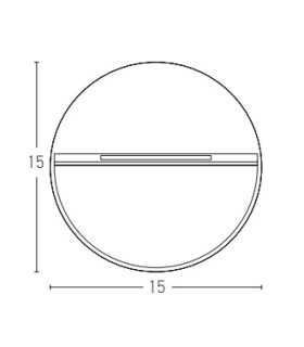 Vetren Round Outdoor Flush Wall Lamp Graphite LED 3000K IP65-2