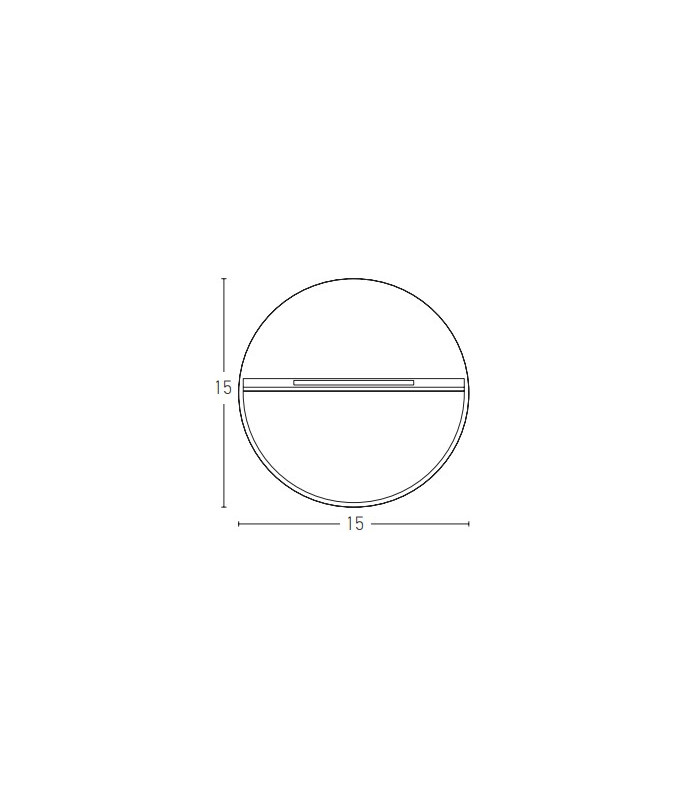 Vetren Round Outdoor Flush Wall Lamp Graphite LED 3000K IP65-2