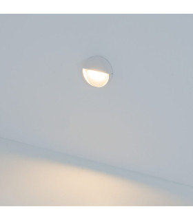 Vetren Round Outdoor Flush Wall Lamp Sandy White LED 3000K IP65-2