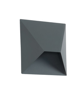 Iskar Outdoor Flush Wall Lamp Graphite LED 3000K IP54-1