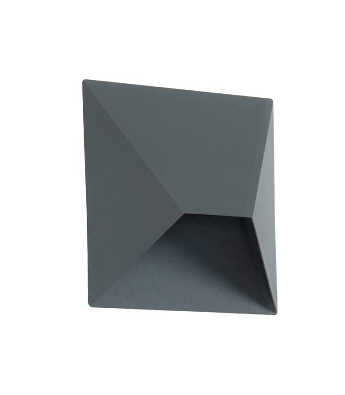 Iskar Outdoor Flush Wall Lamp Graphite LED 3000K IP54-1