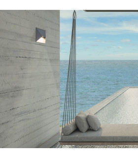 Iskar Outdoor Flush Wall Lamp Graphite LED 3000K IP54-2