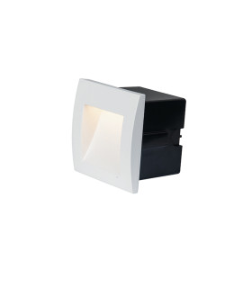 Banya Square Outdoor Recessed Wall Lamp Sandy White LED 3000K IP65-1