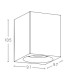 Zavet Outdoor Wall Down Lamp Natural Concrete LED 3000K IP65-2