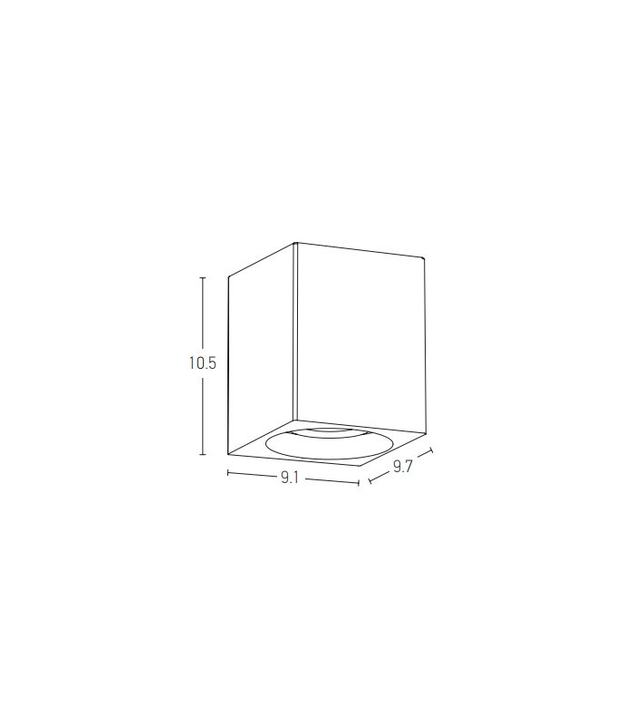 Zavet Outdoor Wall Down Lamp Natural Concrete LED 3000K IP65-2
