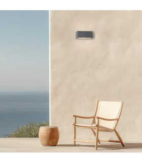 Miziya Outdoor Wall Down Lamp Dark Grey LED 3000K IP65-2