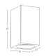 Zavet Outdoor Up Down Wall Lamp Natural Concrete LED 3000K IP65-6