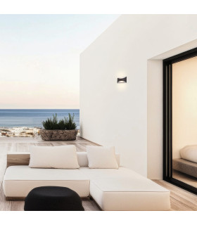 Slivo Outdoor Up Down Wall Lamp Dark Brown LED 3000K IP65-2