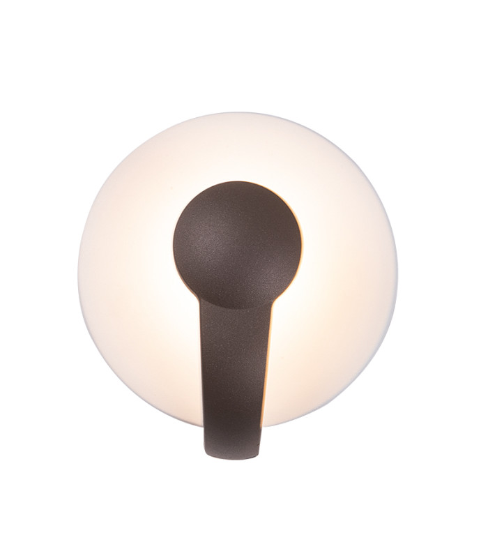 Nova Integrated Led Wall Lamp Dark Brown - Sandy White LED 3000K IP65-1
