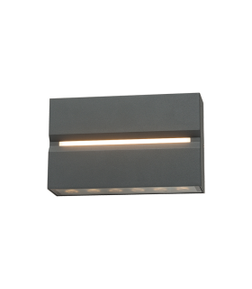 Zambelis Outdoor Up Down Wall Lamp Graphite LED 3000K IP54 15W-1