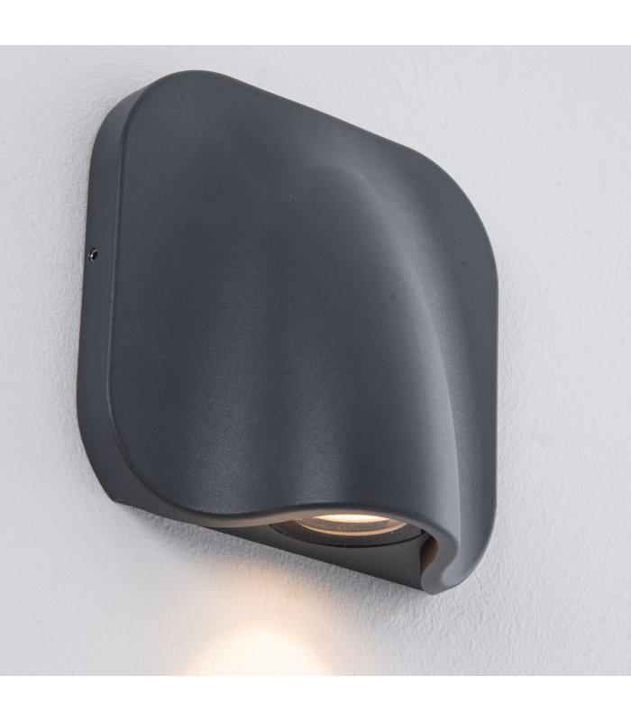 Zambelis Outdoor Wall Down Lamp Graphite LED 3000K IP54 9W-3