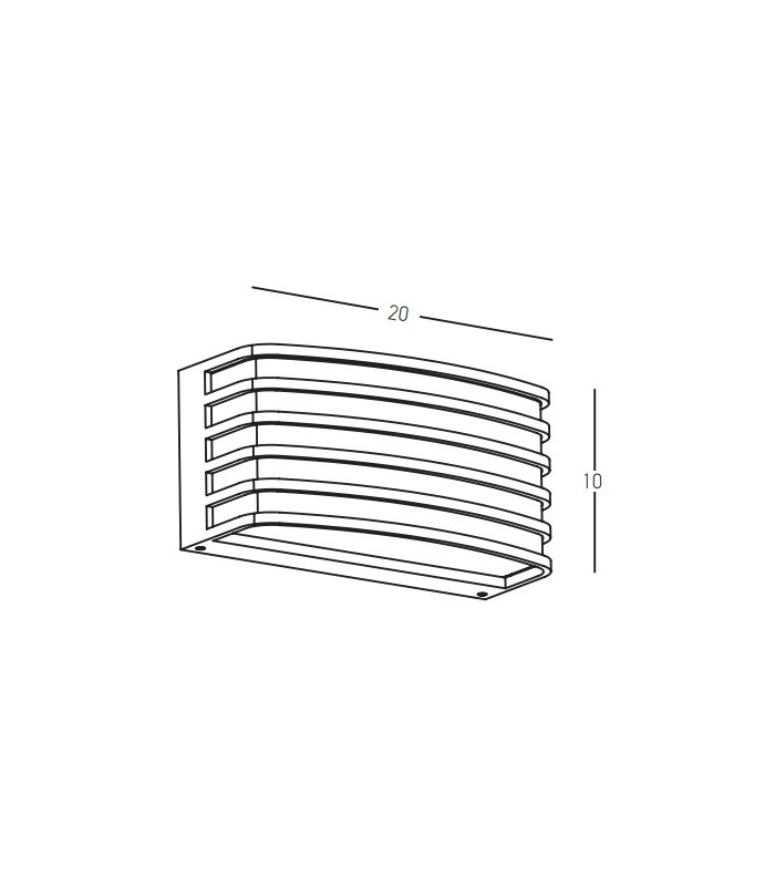 Zambelis Outdoor Modern Wall Lamp Dark Brown 1xE27 IP54-3
