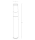 Arvion Outdoor Bollard Graphite LED 3000K IP54-3
