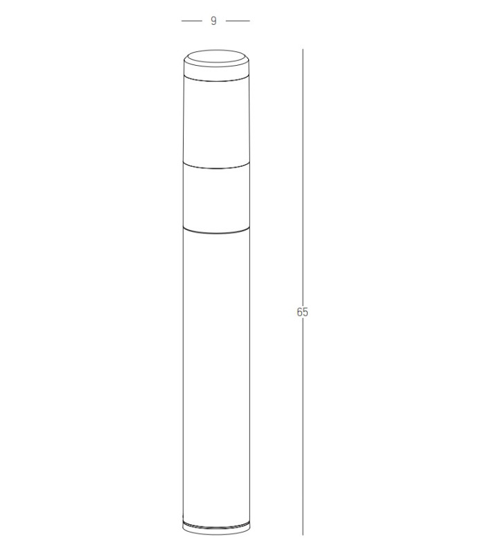 Arvion Outdoor Bollard Graphite LED 3000K IP54-3
