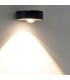 Zambelis Round Outdoor Wall Down Lamp Graphite LED 3000K IP54 9W-3