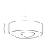 Zambelis Round Outdoor Wall Down Lamp Graphite LED 3000K IP54 9W-5