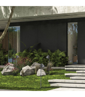Zambelis Outdoor Bollard Graphite LED 3000K IP65 6W-2
