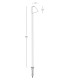 Zambelis 100cm Outdoor Spike Graphite 1xGU10 IP65-3
