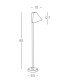 Zambelis Outdoor Bollard Graphite LED 3000K IP65 6W-4