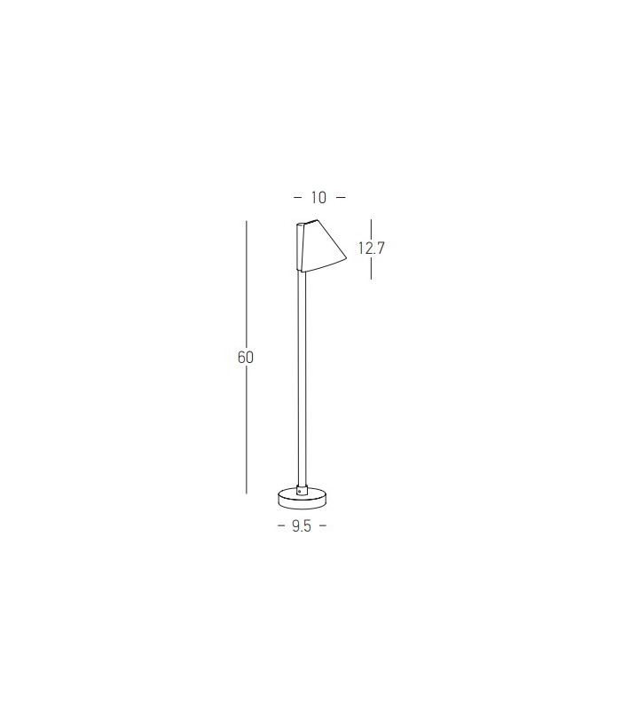 Zambelis Outdoor Bollard Graphite LED 3000K IP65 6W-4
