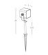 Zambelis 25cm Outdoor Spike Graphite LED 3000K IP65-4