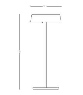 Nivor Outdoor Portable Lamp White Matt LED 3000K IP54 Dimmable-2