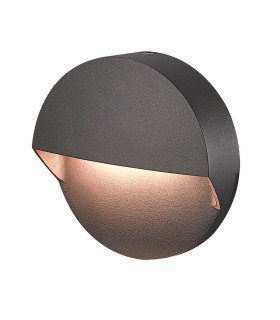 Zambelis Outdoor Flush Wall Lamp Graphite LED 3000K IP65-1
