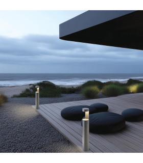 Aerina Outdoor Bollard Graphite LED 3000K IP54-2