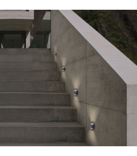 Ardent 2 Direction Outdoor Recessed Wall Lamp Sandy Black LED 3000K IP65-2