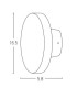 Tavros Outdoor Modern Wall Lamp Sandy White LED 3000K IP65-4