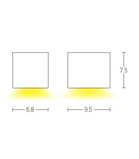 Nerea Outdoor Wall Down Lamp Sandy Black 1xGU10 LED IP54-2