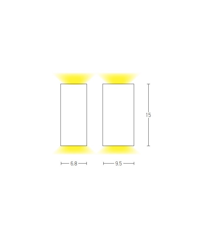 Nerea Outdoor Up Down Wall Lamp Sandy Black 2xGU10 LED IP54-3